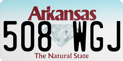 AR license plate 508WGJ