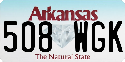 AR license plate 508WGK