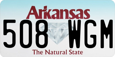 AR license plate 508WGM