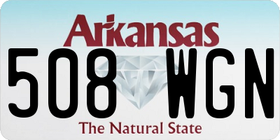 AR license plate 508WGN