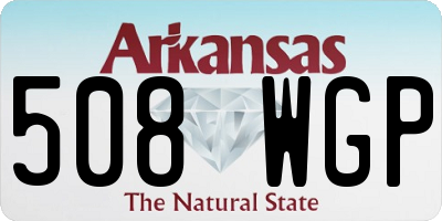 AR license plate 508WGP