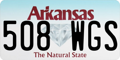 AR license plate 508WGS