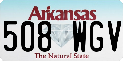 AR license plate 508WGV