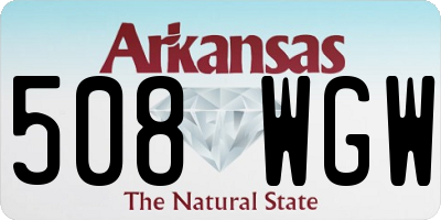 AR license plate 508WGW