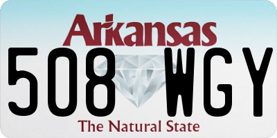AR license plate 508WGY