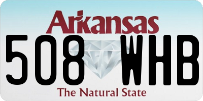 AR license plate 508WHB