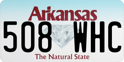 AR license plate 508WHC