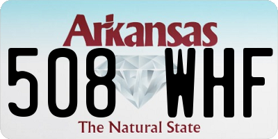 AR license plate 508WHF