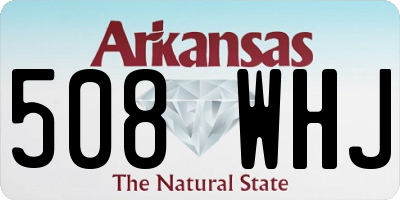 AR license plate 508WHJ
