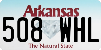 AR license plate 508WHL