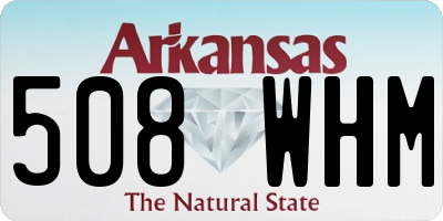 AR license plate 508WHM