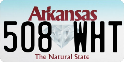 AR license plate 508WHT