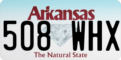 AR license plate 508WHX