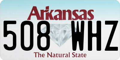 AR license plate 508WHZ