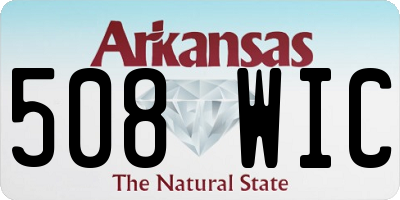 AR license plate 508WIC