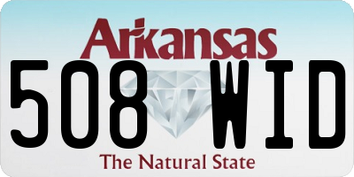 AR license plate 508WID