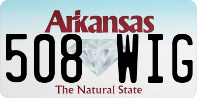 AR license plate 508WIG