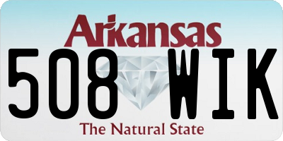 AR license plate 508WIK