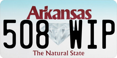 AR license plate 508WIP