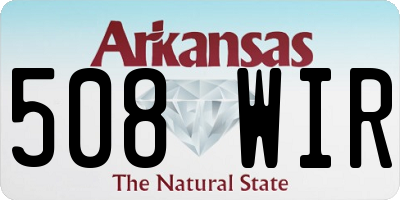 AR license plate 508WIR
