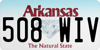 AR license plate 508WIV