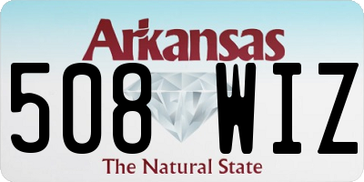 AR license plate 508WIZ