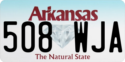 AR license plate 508WJA
