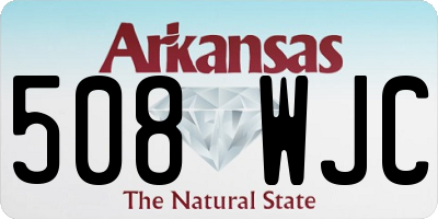 AR license plate 508WJC