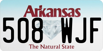 AR license plate 508WJF
