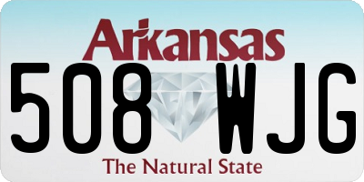 AR license plate 508WJG