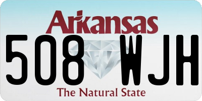 AR license plate 508WJH