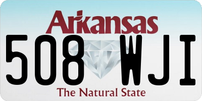 AR license plate 508WJI