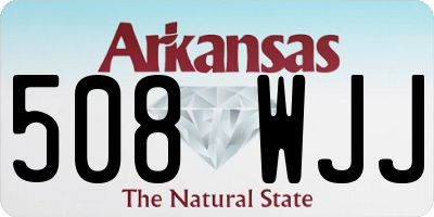 AR license plate 508WJJ