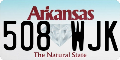 AR license plate 508WJK