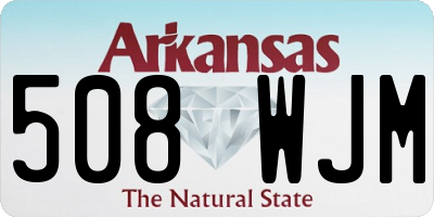 AR license plate 508WJM