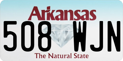 AR license plate 508WJN