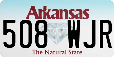 AR license plate 508WJR