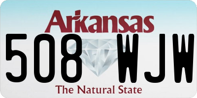 AR license plate 508WJW