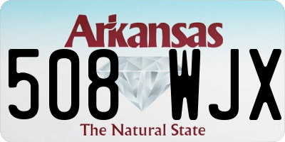 AR license plate 508WJX