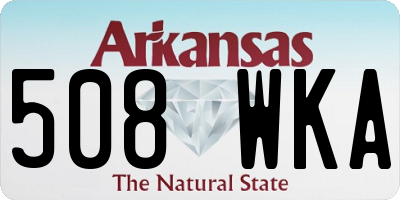 AR license plate 508WKA