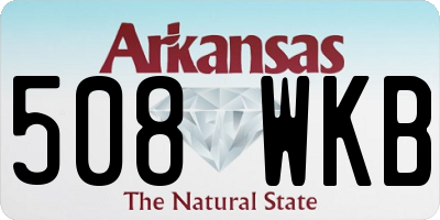 AR license plate 508WKB