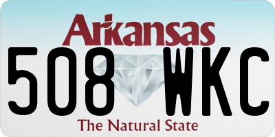 AR license plate 508WKC