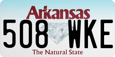 AR license plate 508WKE