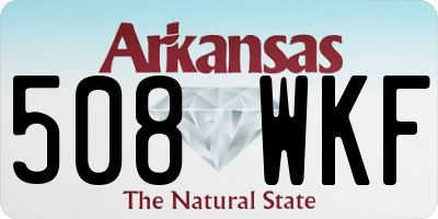 AR license plate 508WKF
