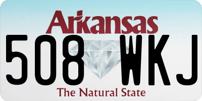 AR license plate 508WKJ