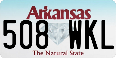 AR license plate 508WKL