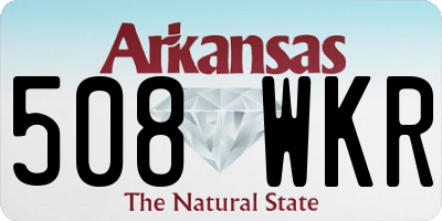 AR license plate 508WKR