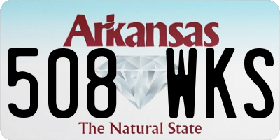 AR license plate 508WKS
