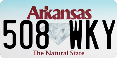 AR license plate 508WKY