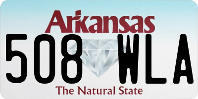 AR license plate 508WLA
